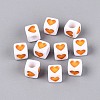Opaque Acrylic European Beads OPDL-S078-08-1