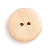 Natural Wooden Buttons BUTT-WH0015-04C-25mm-2