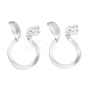 Resin Clip-on Earring Findings X1-FIND-H046-15-1