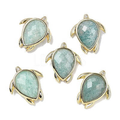 Natural Amazonite Pendants G-U019-02G-04-1