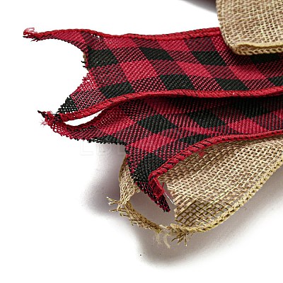 Christmas Linen Big Bowknot Decorations AJEW-M041-01B-1