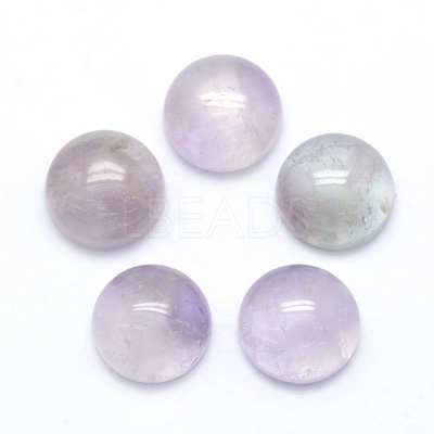 Natural Amethyst Cabochons G-P393-R56-12mm-1