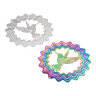 2Pcs 2 Colors 201 Stainless Steel Connector Charms/Links STAS-TA0005-62-1
