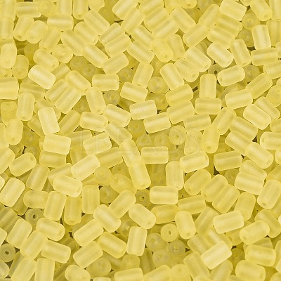 FGB Frosted Transparent Glass Seed Beads SEED-N013-05A-02-1