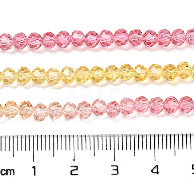 Transparent Painted Glass Beads Strands X1-DGLA-A034-T3mm-A07-1
