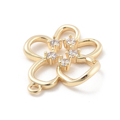 Brass Micro Pave Cubic Zirconia Pendants LS-KK-D283-05G-1