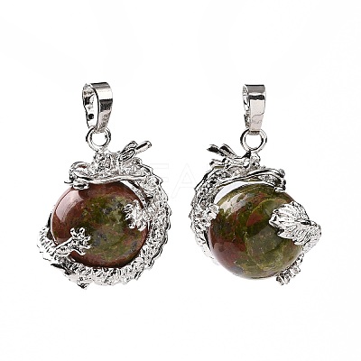 Mixed Natural Gemstone Pendants GP471-1