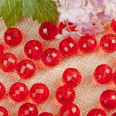 Transparent Acrylic Beads TACR-NH0001-E-10-1