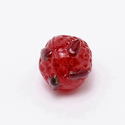 Handmade Lampwork Bead X-GLAA-WH0029-10-1