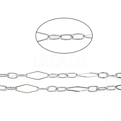 Tarnish Resistant 304 Stainless Steel Figaro Chains CHS-S008-013P-1