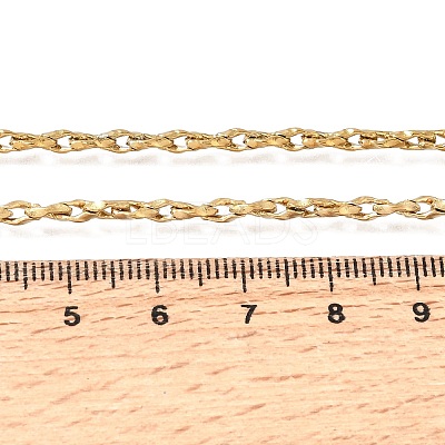3MM 304 Stainless Steel Twisted Oval Link Chain Necklaces for Man and Women SA-CBAB767-18A-G-1
