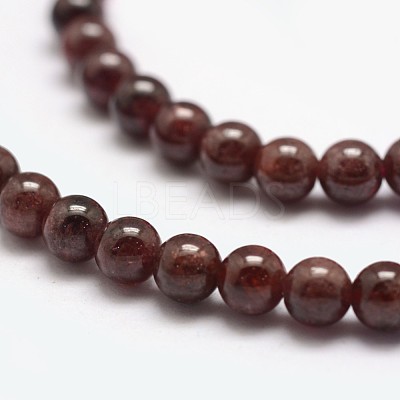 Natural Garnet Bead Strands X-G-P217-33-4mm-1