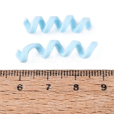 Handmade Polymer Clay Spiral Beads FIND-Q122-01G-1