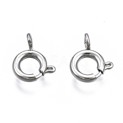 Tarnish Resistant 304 Stainless Steel Spring Ring Clasps X-STAS-S117-016B-1