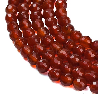 Natural Carnelian Beads Strands G-C280-B10-6mm-1