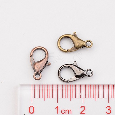 1 Box 120PCS 6 Colors Zinc Alloy Lobster Claw Clasps PALLOY-JP0003-NF-1