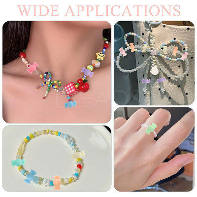 200Pcs Rubberized Style Acrylic Beads SACR-FH0001-15-1