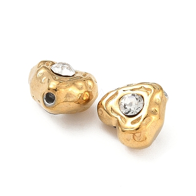 304 Stainless Steel Crystal Rhinestone Beads STAS-U050-01E-G-1