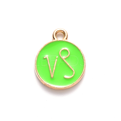 Alloy Enamel Pendants ENAM-S124-01A-06E-1