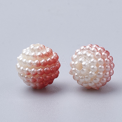 Imitation Pearl Acrylic Beads OACR-T004-10mm-10-1