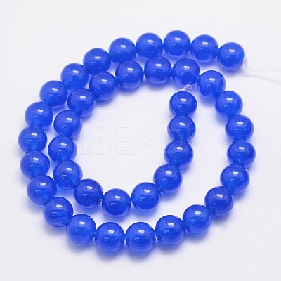 Natural & Dyed Malaysia Jade Bead Strands G-A146-10mm-A21-1