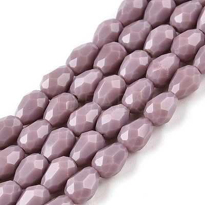 Opaque Solid Color Beads Strands EGLA-N013-P4mm-D09-1