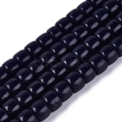 Opaque Glass Beads Strands GLAA-Q106-02A-B01-1