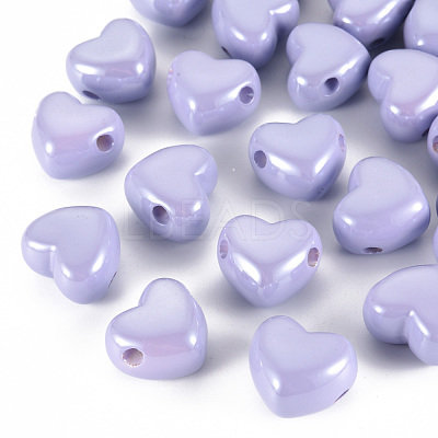 Opaque Acrylic European Beads MACR-S372-03B-47-1