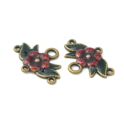 Alloy Enamel Chandelier Component Links ENAM-EA9731Y-AB-3-1