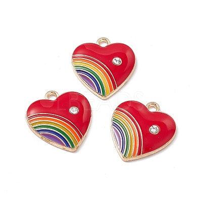 Alloy Enamel Pendant ENAM-H039-07G-B-1