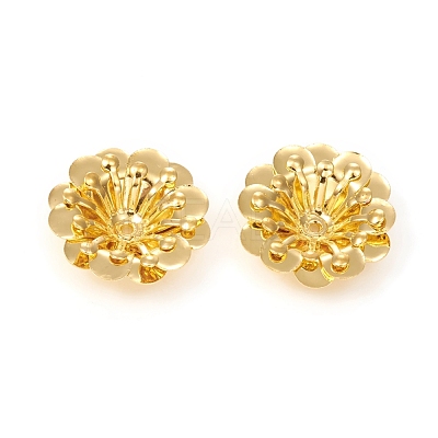 Multi-Petal Brass Bead Caps KK-I669-14G-1
