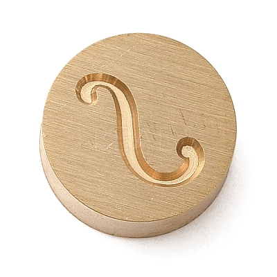 Golden Tone Brass Letter Stamps KK-R005-01S-1