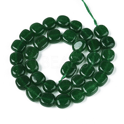 Natural White Jade Beads Strands G-N354-01A-06-1