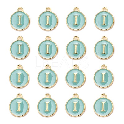 Golden Plated Alloy Enamel Charms X-ENAM-S118-05I-1