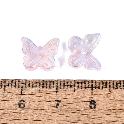 Electroplate Transparent Glass Beads EGLA-N057-03C-1