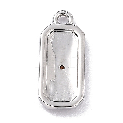 Brass Micro Pave Cubic Zirconia Charms ZIRC-I054-12P-05-1