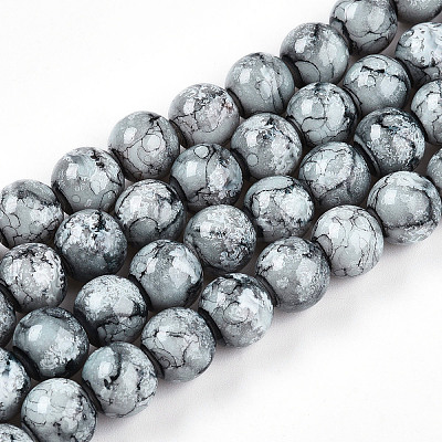 Baking Paint Glass Beads X1-DGLA-N003-10mm-A06-1
