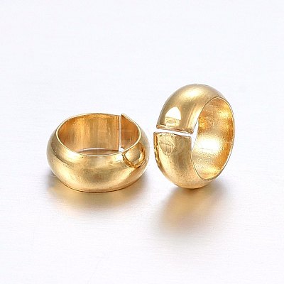 304 Stainless Steel Crimp Beads Covers STAS-O098-04G-01-1