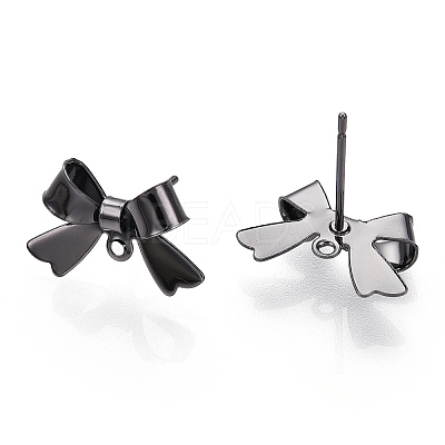 Brass Stud Earring Findings KK-S360-174EB-1