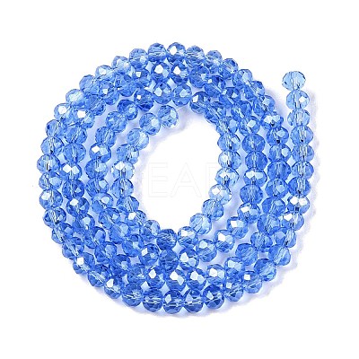 Electroplate Glass Beads Strands EGLA-A044-T4mm-A14-1