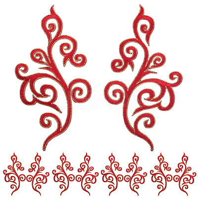 Ethnic Style Flower Pattern Computerized Embroidery Appliques PATC-WH20017-21A-1