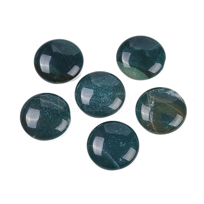 Natural Indian Agate Cabochons G-H1596-FR-25mm-16-1