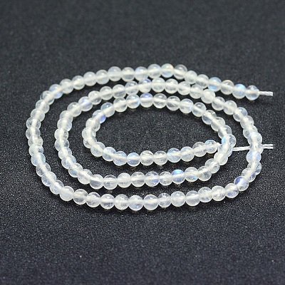 Natural Rainbow Moonstone Beads Strands G-P342-02B-4mm-AB+-1