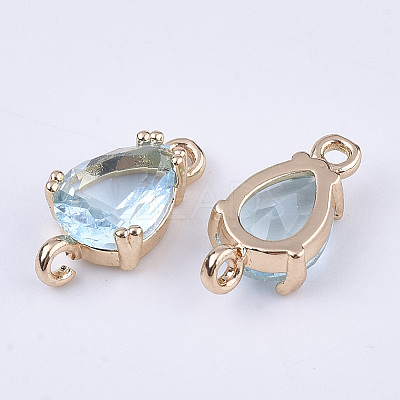 Transparent Glass Links connectors LS-GLAA-T007-18H-1