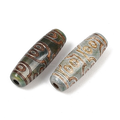 Tibetan Style dZi Beads TDZI-E004-46-1