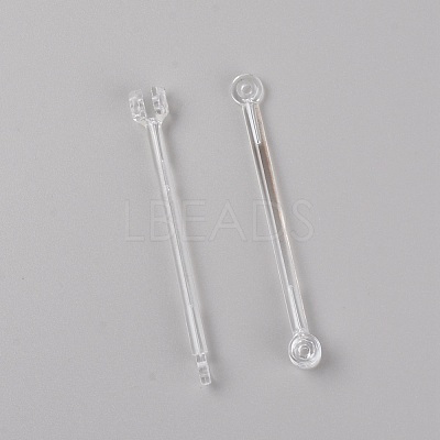 Plastic Stand Base Action Figure Display Holder ODIS-WH0018-87B-1