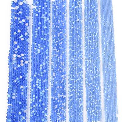 Transparent Glass Beads Strands LS-EGLA-A044-T8mm-MB14-1