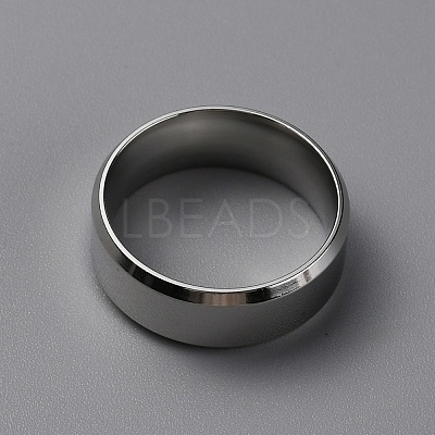 304 Stainless Steel Wide Band Finger Rings for Women Men RJEW-WH0009-12E-1