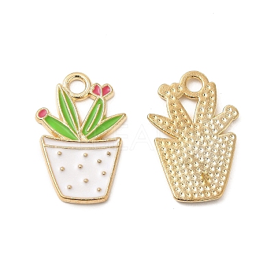 Alloy Enamel Pendants ENAM-G211-01G-07-1