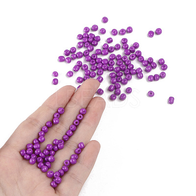 Baking Paint Glass Seed Beads SEED-US0003-4mm-K13-1
